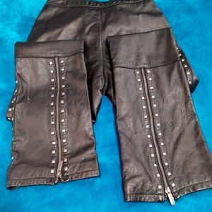 Vintage Harley Davidson leather jeans size 2 30inseam
